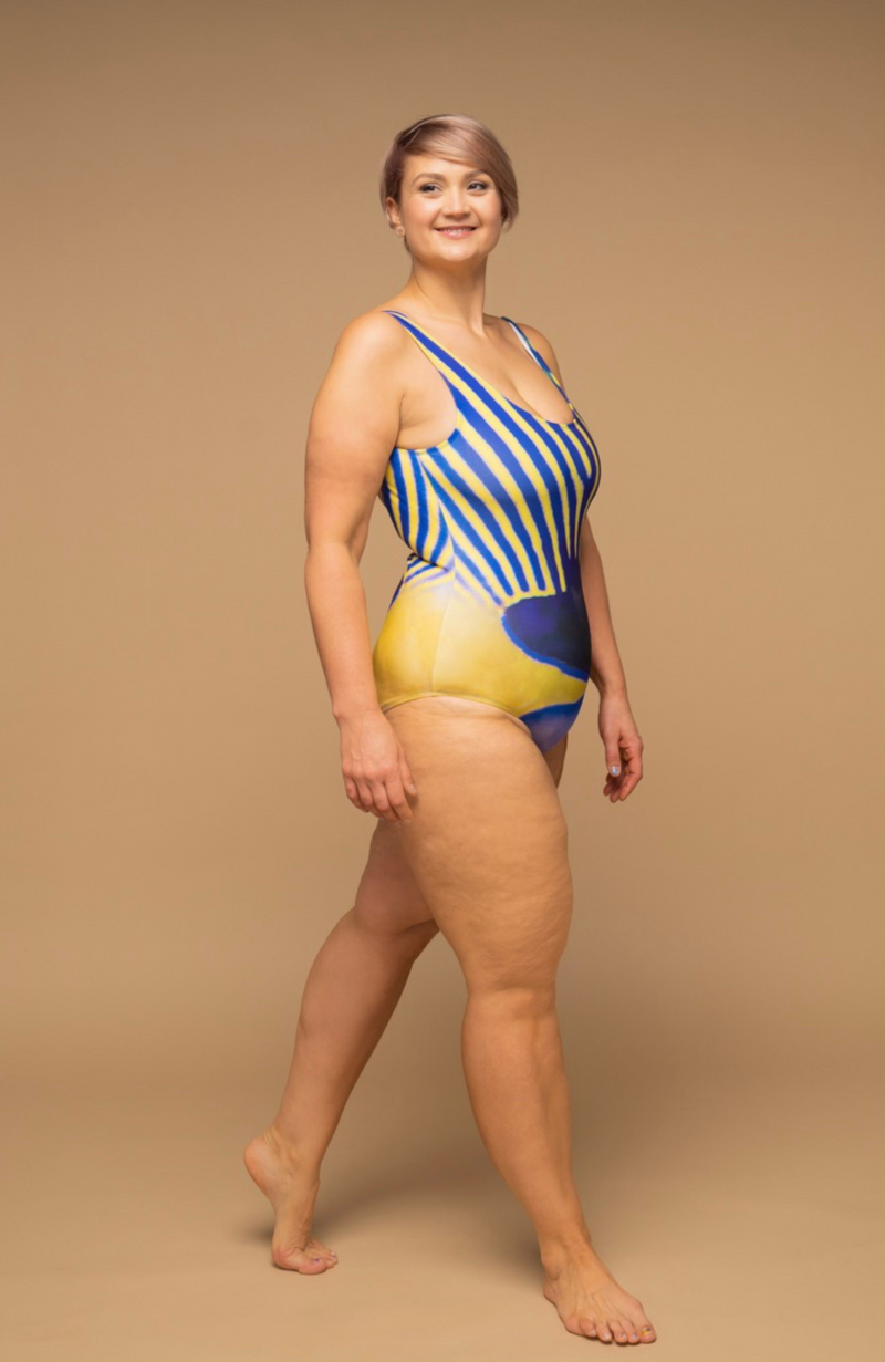 Sustainable one peace swimsuit  BUTTERFLY